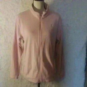 Browning Fleece Womens Large Pink Full Zip Long Sleeve Jacket